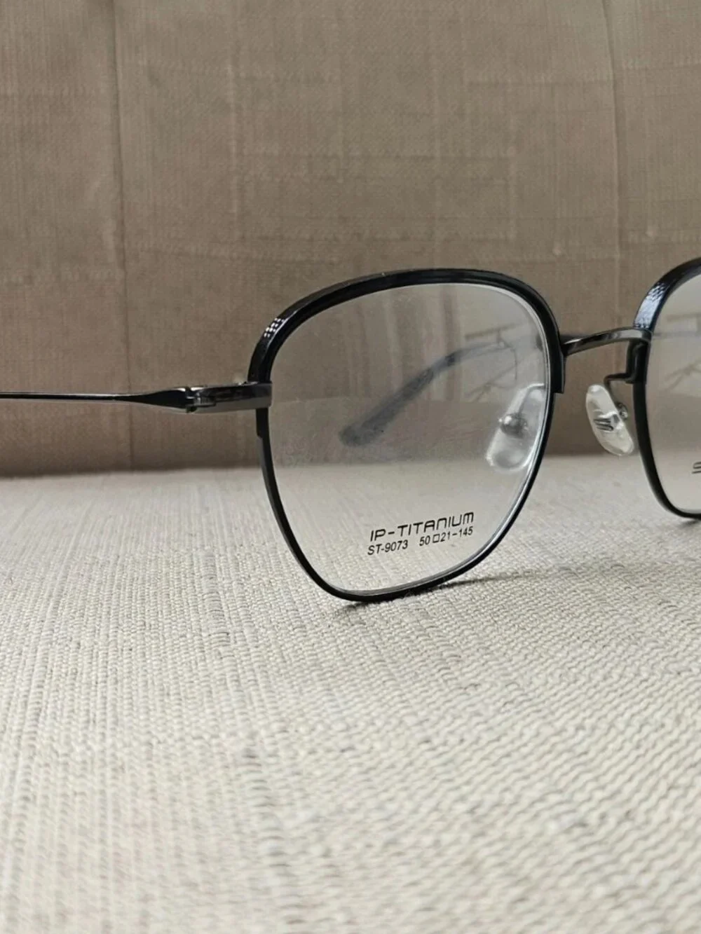 Sunfire Women Eyeglasses Frame Black Tone Metal Eyewear IP-Titanium ST-9073 NEW